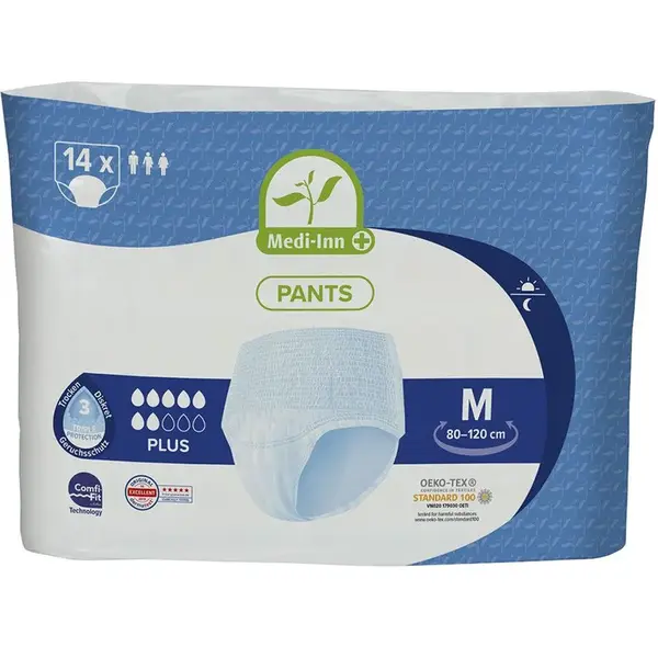 Medi-Inn Inkontinenční kalhotky Plus 7 kapek vel. M 14 ks