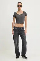 Tričko Tommy Jeans černá barva, DW0DW18426