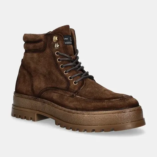 Semišové boty Pepe Jeans PMS50250 pánské, hnědá barva, LINCOLN NATURE
