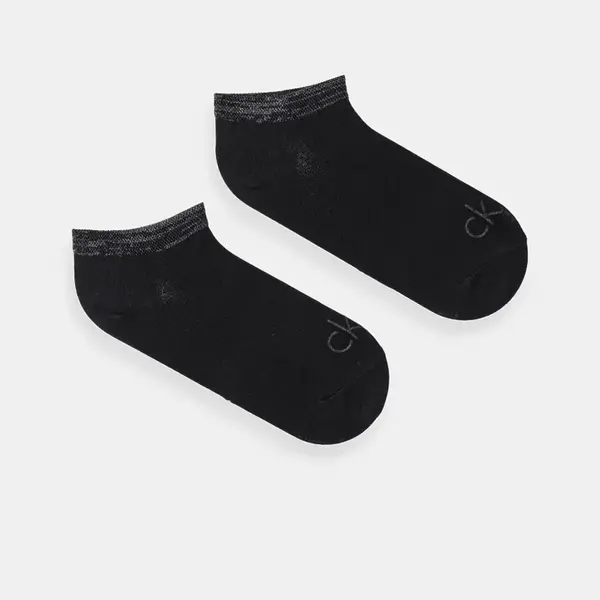 Ponožky Calvin Klein 2-pack dámské, černá barva, 701230614
