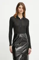 Bavlněné tričko s dlouhým rukávem Pinko