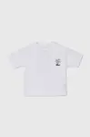 Dětské bavlněné tričko zippy bílá barva, s potiskem