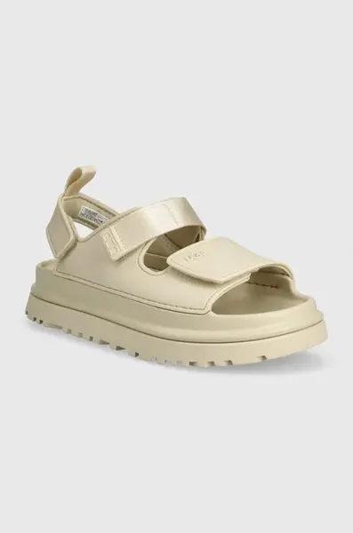 Dětské sandály UGG GOLDENGLOW béžová barva