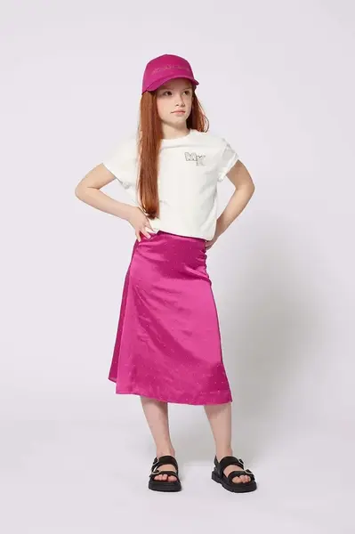 Dětské bavlněné tričko Michael Kors bílá barva, R30317