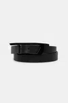 Kožený pásek Diesel D LOGO B-DLOGO II belt pánský, černá barva, X09916.PR227