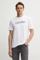 Bavlněné tričko Calvin Klein bílá barva, s potiskem, K10K114149
