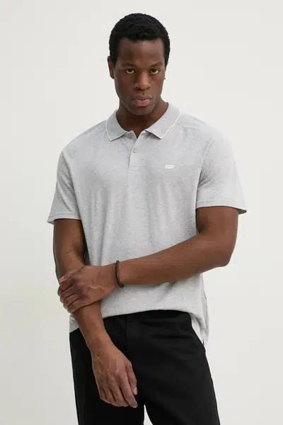 Polo tričko Levi's SHORELINE TECH POLO šedá barva, 001EK