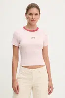 Bavlněné tričko Levi's růžová barva, A8798