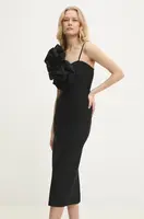 Šaty Answear.LAB černá barva, midi