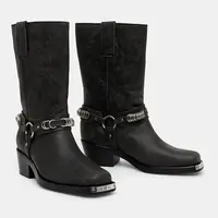 Kožené kotníkové boty IRO Motty Used