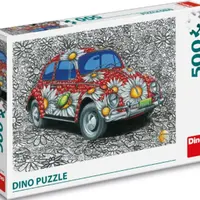 Puzzle Malovaný VW Brouk 500 dílků