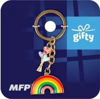 Klíčenka Charm – duha