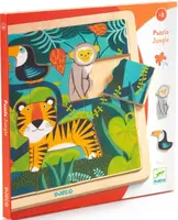 Dřevěné puzzle Tygr a přátelé - 15 pcs