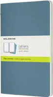 Sešity Moleskine Cahier, L, čisté, 3 ks - tm. tyrkysové