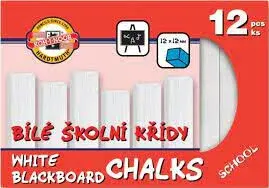 Koh-i-noor křídy školní bílé sada 12 ks