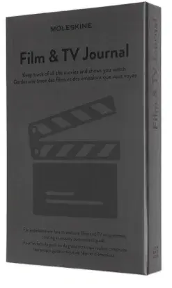 Zápisník Moleskine Passion Film & TV Journal - L, šedý