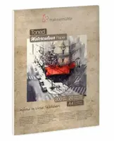 Hnědý akvarelový blok HHM A4 200g