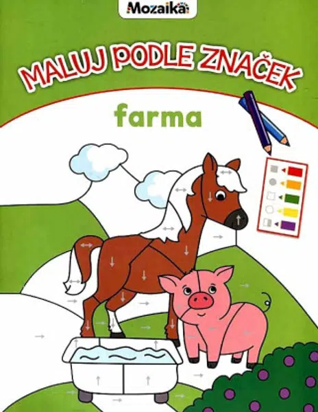 Mozaika-Maluj podle značek - Farma