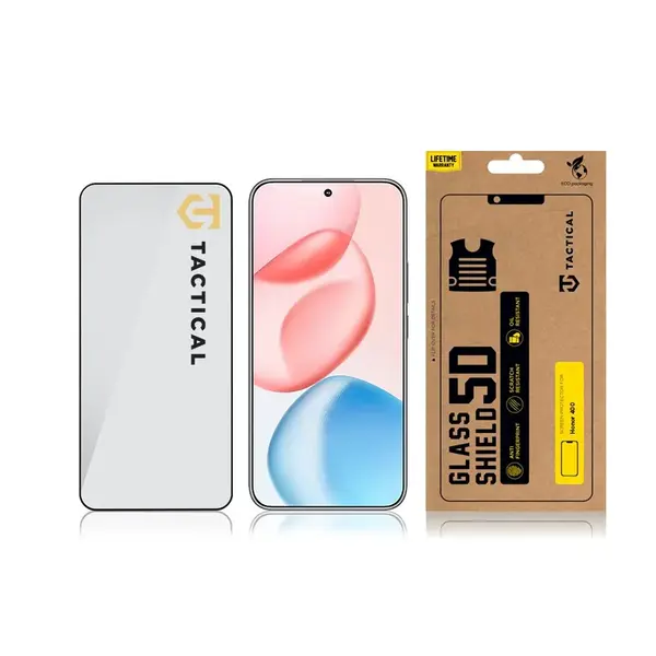 Tvrzené sklo Tactical Glass Shield 5D pro Honor 400, černá