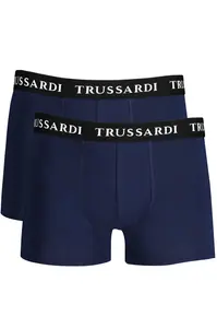 TRUSSARDI MEN'S BLUE BOXER