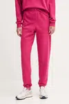 Bavlněné tepláky Dkny dámské, růžová barva, DP5P3707