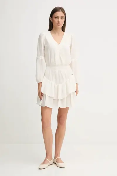 Šaty Pepe Jeans béžová barva, mini, PL9537702