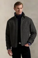 Vlněná bunda Polo Ralph Lauren šedá barva, přechodná, 710969654
