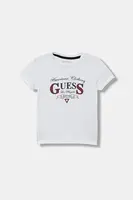 Dětské bavlněné tričko Guess bílá barva, s potiskem, N5YI20 K8HM4
