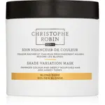 Christophe Robin Shade Variation Mask výživná krémová maska na vlasy odstín Golden Blond 250 ml