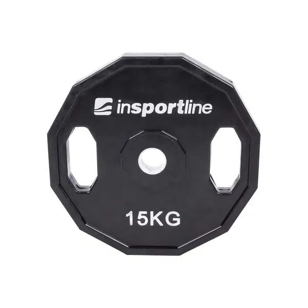 inSPORTline Pogumovaný kotouč Ruberton 15 kg 30 mm