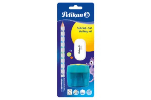 Pelikan - Sada-tužka B, ořezávátko, guma