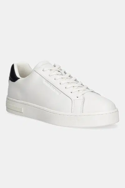 Kožené tenisky Armani Exchange pánské, bílá barva, XM000141 AF11912 M0036
