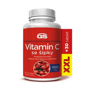 GS Vitamin C 1000 se šípky XXL 120+30 tablet