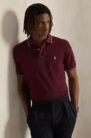 Bavlněné polo tričko Polo Ralph Lauren modrá barva, 710842621