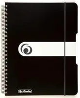 Spirálový blok A5 čtverečkovaný - černý