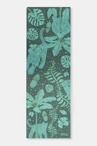 Podložka na jógu JOYINME Mata FLOW Nano Jungle Green zelená barva, FLOW Nano 1mm