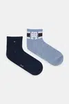 Ponožky Tommy Hilfiger 2-pack modrá barva, 701236322
