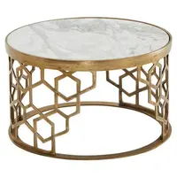 MID.YOU KONFERENČNÍ STOLEK, barvy zlata, kov, 60/60/36 cm