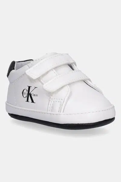 Dětské boty Calvin Klein Jeans bílá barva, V0B9-83145