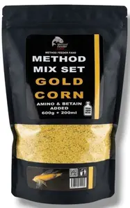Method feeder fans premium method mix set 600 g + 200 ml booster - golden corn