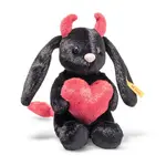 STEIFF Hoppie králíček - malý ďábel černý 14 cm