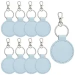 10Pcs PU Leather Keychains