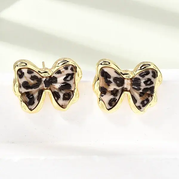 Brass Stud Earrings