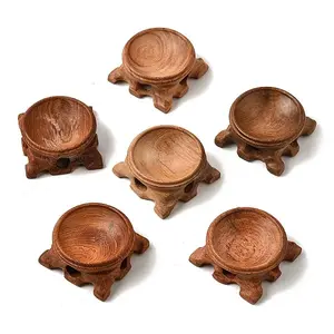 Round Wood 45MM Crystal Ball Base Holders