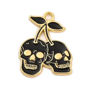 Rack Plating Halloween Theme Alloy Enamel Pendants