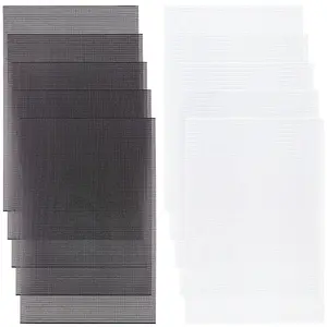 10Pcs 2 Colors PVC Plastic Sheets with Hole
