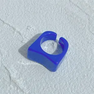 Summer Resin Cuff Rings for Women