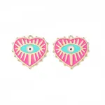 Rack Plating Alloy Enamel Pendants