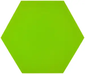 Pyramid Hexagon Stamping Green