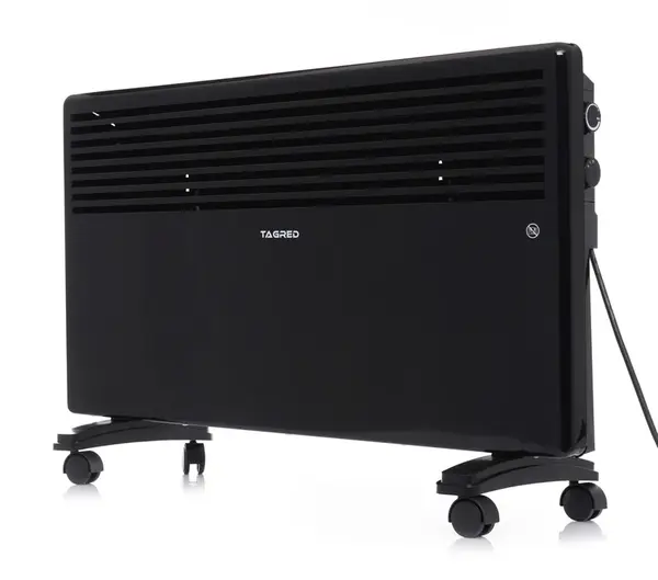 TAGRED Elektrický konvektorový ohřívač 2000 W, černý